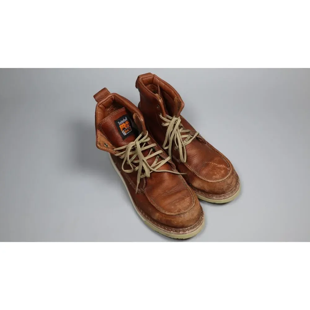Timberland PRO Unisex Adult Pro Wedge 6 Inch Soft Toe Work Boots Rust Size 10
